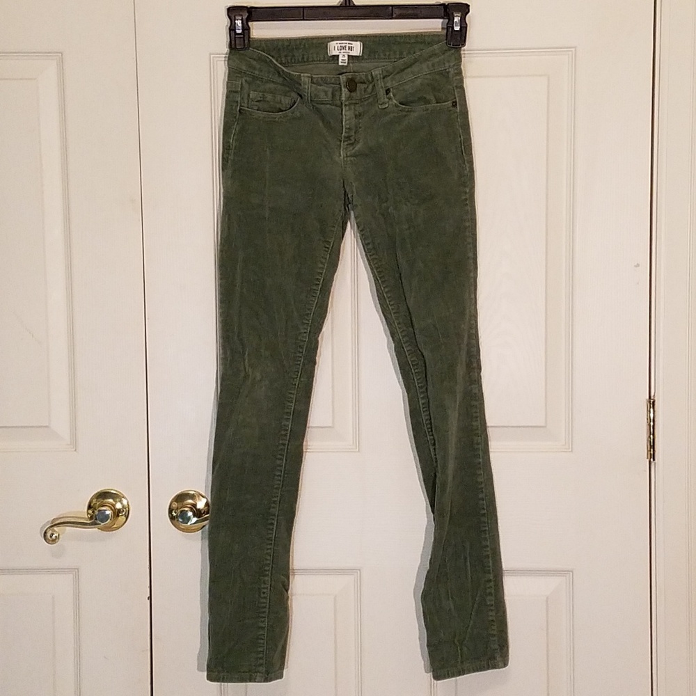 Olive Green I LOVE H81 Brand Corduroy Pants 💚